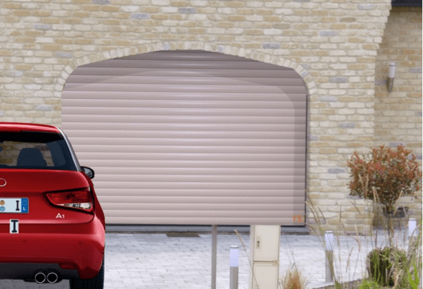 Porte de garage sur mesure aluminium isolée lame de 77mm